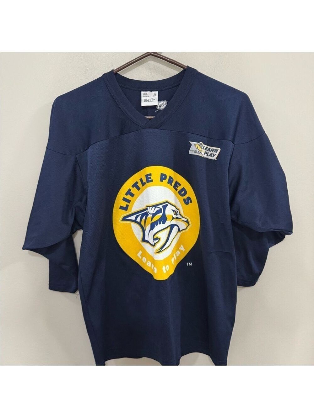NHL Kids Little Preds Learn to Play Jersey Nashville Predators. Size S/M